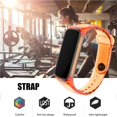 thumbnail image 2 of Inteprter Correa de reloj de repuesto compatible con Fit2 Soft Clear TPU Color Wristband Electrónica Numero 3, 2 of 6