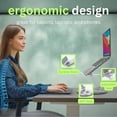 thumbnail image 3 of WYLQQ Rotating Stand for Laptop, 2025 New Upgraded Adjustable Computer Stand with 360 Rotating Base,Foldable Laptop Riser, Portable Save Desktop Space, 3 of 9