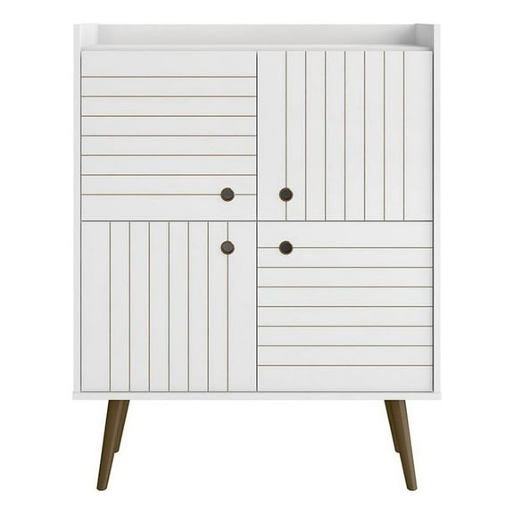 Bogart 45.5" Mid-Century Modern Accent Cabinet and Nature
