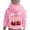 Pink, variant on Kiijoy Toddler Girl'S Casual Sports Hoodie Cherry Bow Print Pullover Hooded Sweatshirt