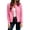 Pink, variant on Sheghy Women Spring Light Zip Jacket Solid Long Sleeve Pocket Casual Daily Coat Zip-Up Black S