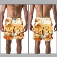 thumbnail image 3 of luoweisi Men's Beach Shorts Quick Dry Swim Trunks with Mesh Lining Kangaroo L, 3 of 5