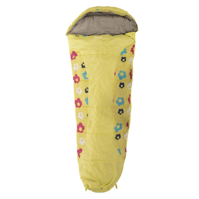 Trespass - Saco de dormir Modelo Bunka para niños niñas - - Acampada / Camping (Diseño Amarillo LemonGras)