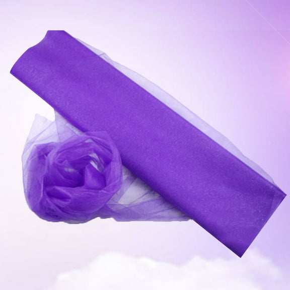 GOOHOCHY  Wedding Gauze Bridal Shower Decorations Purple Lace Fabric Net Curtains for