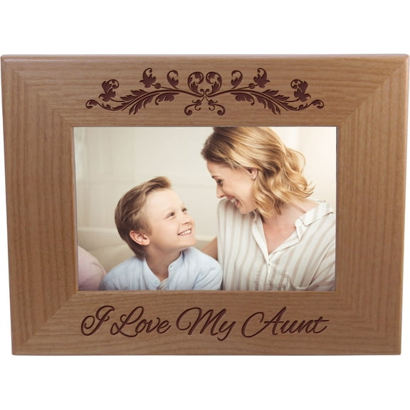 I love My Aunt 4-inch x 6-Inch Wood Picture Frame