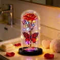 thumbnail image 5 of Fmbmuo Energy Efficient Mood Light Red Rose and Butterfly Valentine's Decorative Lights, Art Deco Glass Fluorescent Table Lamp Gift for Girlfriend, 5 of 5