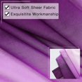 thumbnail image 5 of Purple Ombre Faux Linen Sheer Curtains for Bedroom Living Room Rod Pocket, 2 Tone Reversible Gradient Voile Semi Window Curtains,Privacy and Light Filtering, Set of 2 Panels, 54 x 96 Inch Length, 5 of 5
