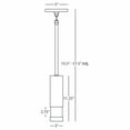 thumbnail image 2 of Modern Aluminum Pendant Light Fixture with Cased White Glass Shade - E26 Medium Socket, UL Listed for Dry/Damp Locations, 2 of 2