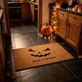 thumbnail image 4 of Wooowa Halloween Retro Faux Coconut Fiber Doormat Scraper Polyester 23.6x15.7 Inch Non Slip for Entryway Front Door Festive Decor, 4 of 6
