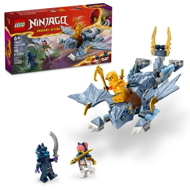 LEGO NINJAGO Young Dragon Riyu Playset with 3 Ninja Minifigures for Independent Play, Buildable Ninja Toy Model and Adventure Set with Dragon Toy, Ninja Toy for Boys, Girls and Kids, 71810