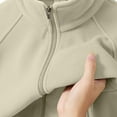 thumbnail image 4 of Men's Color Block Sweatshirt Stand Collar Tops Long Sleeve Thermal Pullover Sweater Blouses Casual Warm Sweat Shirt Athletic Stretch Gym Clothes Trendy 2025 Fall Winter Blouses, 4 of 7