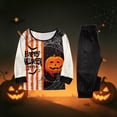 thumbnail image 6 of Ultra Soft Matching Family Halloween Pajamas PJs Set, Spooky Pumpkin Ghost Long Sleeve Top Pants Lounge Sleepwear Outfits, 6 of 6