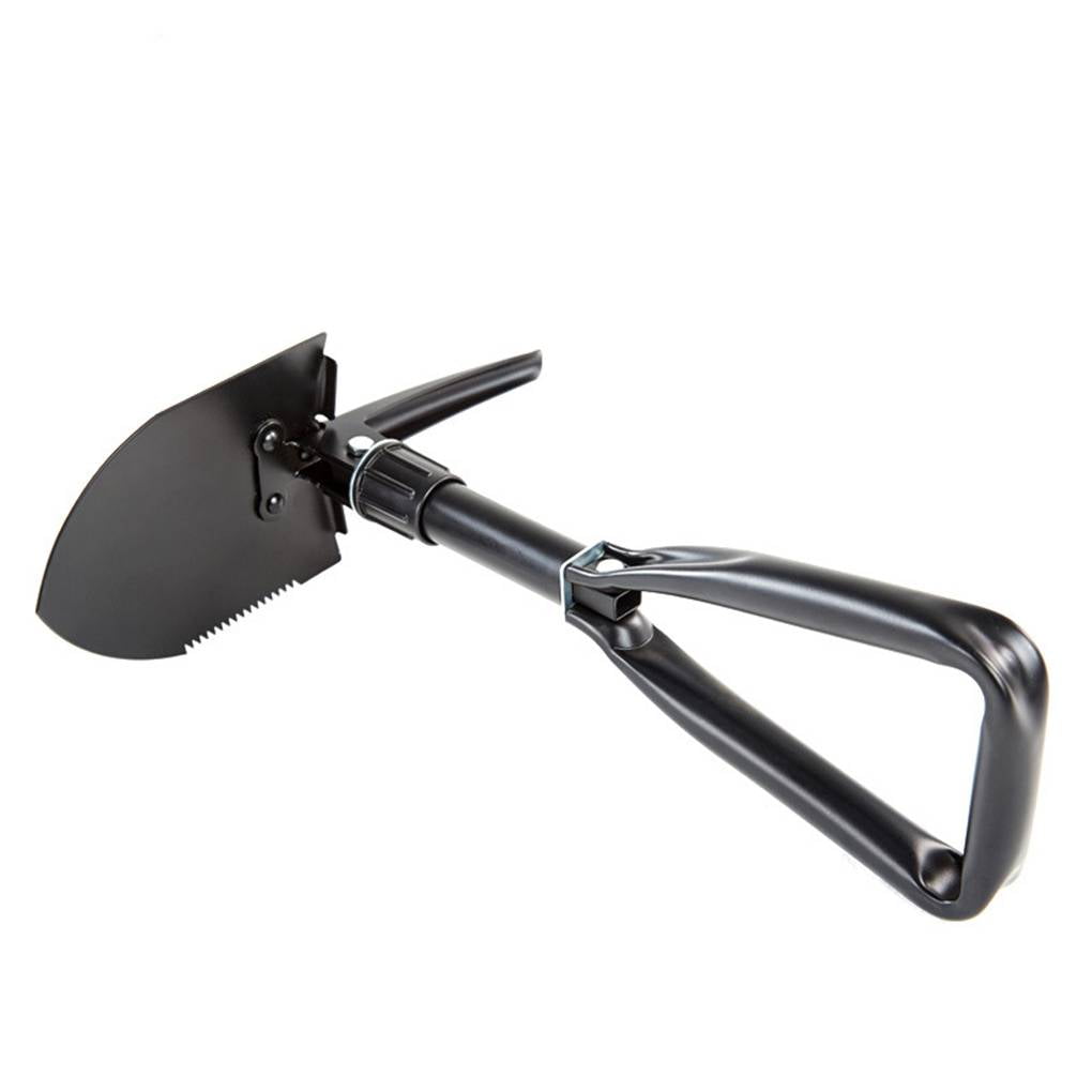 fashionhome Folding Metal Carbon Steel Shovel Survival Spade Emergency