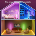 thumbnail image 5 of LED Corner Floor Lamp 2 Packs, Smart RGB Floor Lamp with Music Sync, 16 Million DIY Colors, App & Remote Control, Modern Standing Lamp for Living Room, Bedroom, Gaming Room, 5 of 8