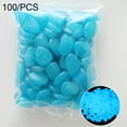 thumbnail image 2 of Walbest 100pcs Glow in The Dark Rocks Aquarium Decor Ornament Irregular Decorative Pebbles Fish Tank Gravel Stone Rocks, for Turtle Tank Vase Garden Bonsai Plants Patio Lawn Pathway - 0.87", 2 of 7