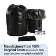 thumbnail image 3 of Total Recycled Content Plastic Trash Bags, 60 Gal, 1.5 Mil, 36" X 58", Brown/black, 100/carton | Bundle of 5 Cartons, 3 of 7