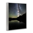 thumbnail image 3 of Stupell Industries Contemporary Starry Sky Lake Reflection Gray Framed Giclee Art, 11 x 14, by Daniel Sproul, 3 of 8