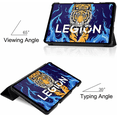 thumbnail image 3 of For Lenovo Legion Y700 8.8 Inch Tri-Fold Smart Tablet Case, Slim Case Multi-View Stand Hard Shell Case Cover Auto Sleep/Wake Cover for Tablet(Color: Grey), 3 of 4
