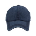 thumbnail image 2 of Top Headwear Casquette de Baseball Lavée Unie - Denim Foncé, 2 of 2