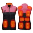 thumbnail image 2 of Lolmot Unisex Casual Zipper Dual Control Eleven Area Patchwork Heated Vest Winter Warm USB Charging Fleece Lined Electric Vest, 2 of 5