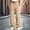 Beige, variant on Ovbmpzd Light Blue Yoga Pants for Women High Wasited Loose Wide-Leg Active Leggings Tummy Control Casual Leggings With Pockets,M