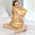 thumbnail image 3 of KLL Cute Pizza In Various Pattern Silk Pillowcase for Hair and Skin Standard Size 20"X 30" Soft Breathable Pillow Covers for Sleeping, 3 of 6
