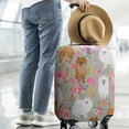 thumbnail image 2 of Pomeranian Dog and Flower Floral Luggage Cover Fashion Suitcase Cover Baggage Covers Fit 25-28 Inch Luggage (Go Travel), 2 of 5