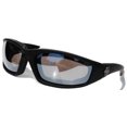 thumbnail image 4 of Night Driving Riding Padded Motorcycle Glasses 011 Black Frame with Yellow Lenses (Black - Mirror Lens), 4 of 4
