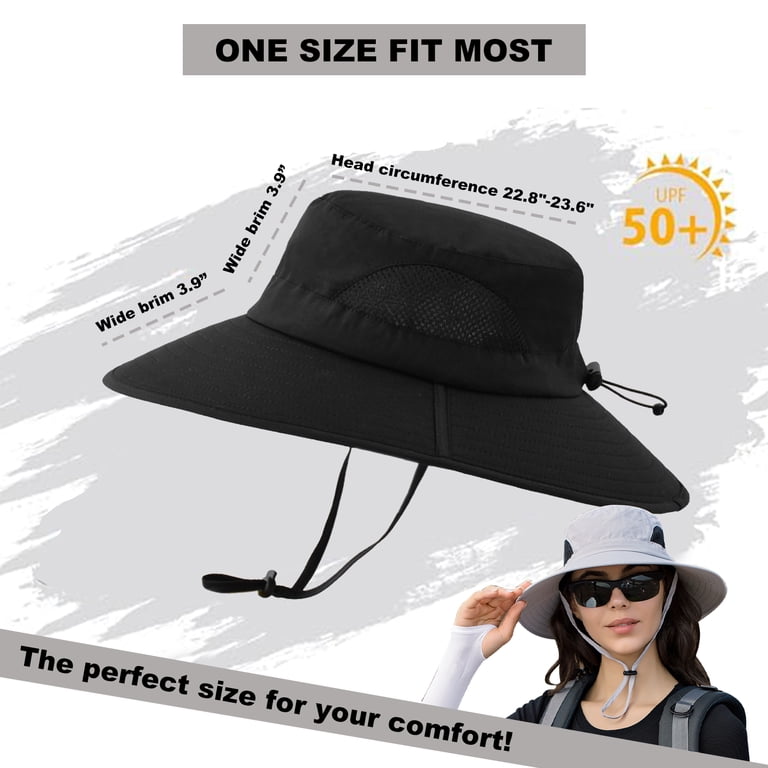 DIDADI Sun Hat, Waterproof Wide Brim Bucket Hat UPF 50+  display picture 2