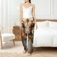 thumbnail image 2 of Haiem Bucket Flower Cow Women's Pajama Pants Ultra Lightweight Pjs Bottoms Sleepwear Bottom Pants With Pocket Drawstring-XX-Large, 2 of 7