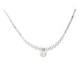 thumbnail image 1 of LYMAYTER Collier en Strass pour Femmes - Faux Perle, Pierre Irrégulière, Ajustable-Cyclable, 1 of 6