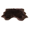 thumbnail image 5 of Soho Luxurious Faux Sheepskin Pelt Brown Shag Area Rug or Runner, 5 of 5