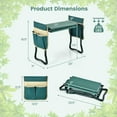 thumbnail image 3 of Spaco Folding Garden Kneeler and Seat Bench, Foldable Garden Stool Heavy Duty Gardening Bench, 3 of 8