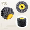 thumbnail image 3 of 4" Silicon Carbide Brush Polishing Wheel for Drill, 400 Grit Wire Buffing Wheel, Surface Cleaning, Rust Removal, Paint Stripping, Deburring, Ideal for Metal and Non-Metal Surfaces, 3 of 5