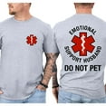 thumbnail image 5 of Do Not Pet Emotional Support Husband Shirt – Funny Two-Sided T-Shirt – Casual Cotton Unisex Tee for Men & Women – Humor Couple Gift, 5 of 7