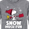 thumbnail image 3 of Peanuts - Snoopy and Woodstock Snow Much Fun - Toddler And Youth Long Sleeve Graphic T-Shirt, 3 of 6