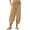 Gold, variant on Women's Summer Harem Pants Drawstring High Waisted Baggy Pants Casual Harem Trouser Slacks with Pockets