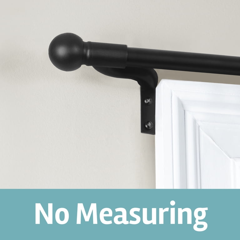 Zenna Home Smart Rods 18-48" Adjustable Café Window Rod photo 2