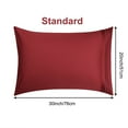 thumbnail image 2 of Unique Bargains Set of 4 600TC Combed Cotton Pillowcases, Standard, Burgundy, 2 of 8