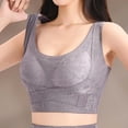 thumbnail image 4 of Levmjia Women's Bras Seamless Wirefree Solid Color Non Steel Comfortable Breathable Bras Everyday Wear Light Support Sports Underwear, 4 of 8