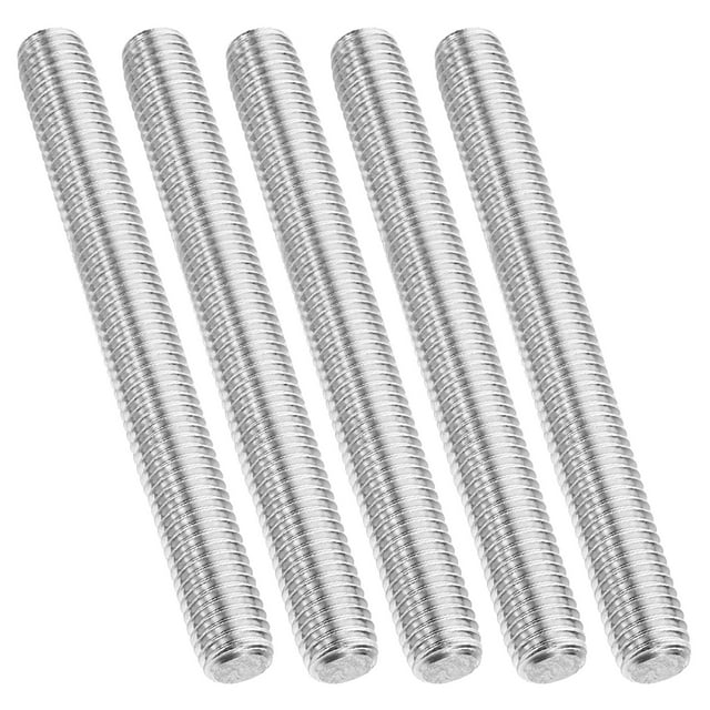Uxcell Tige Entièrement Filetée 1/2 Pouces-13, 5 Pcs Filetage en Acier Inoxydable 304 Longueur 3.9 Pouces