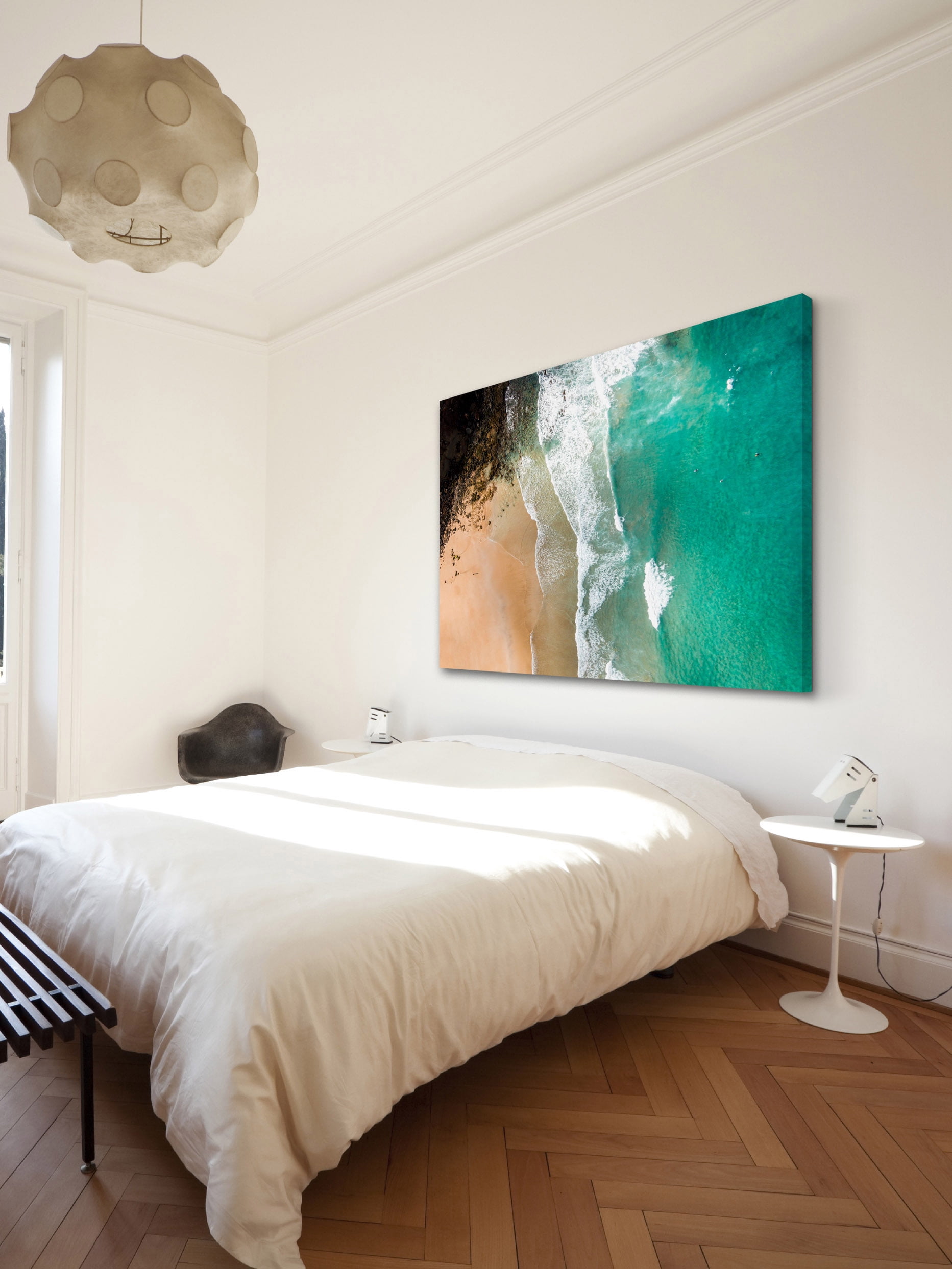 "Aqua Blue Waters" Painting Print on Wrapped Canvas