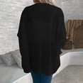 thumbnail image 4 of Women's Casual Knitted Cardigan Open Front Long Sleeve Tops Outerwear Loose Fit Coat For Daily Wear Sweater Jackets, 4 of 8