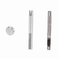 thumbnail image 4 of 100 Sets Grommet Kit with Eyelets Washers 0.236 Inch 3PCS Installation Tools Silver Metal Grommets for Fabric Leather Clothing Tarps, 4 of 7