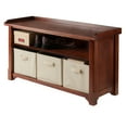 thumbnail image 4 of Winsome Wood Verona 4-PC Set, Storage Bench & 3 Foldable Baskets, 4 of 9