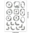thumbnail image 2 of Plant Border Clear Stamp for DIY Scrapbooking Wreath Garland Silicone Stamp Flower Leaf Transparent Rubber Stamp for DIY Journal Gift Tags Invitation Card Paper Crafting Photo Albums, 2 of 8