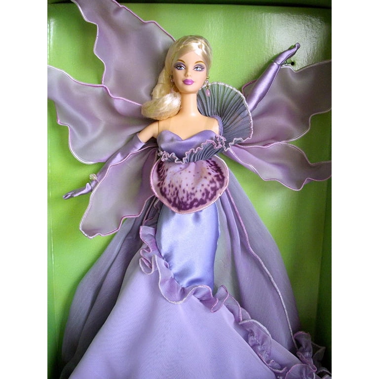 Poupée Barbie Collector The Iris - Série Flowers In Fashion Limitée 2002 - Mattel #53935 - Occasion