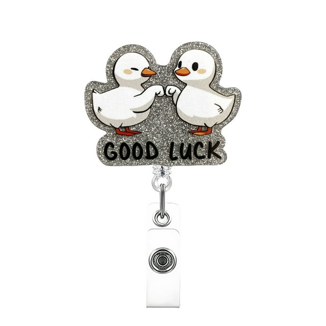 Funny And Cute Cartoon Pattern Badge Reel With Clip Closure For Workplace Induction Graduation Of Doctors Teachers Students Workers