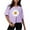 Purple 2, variant on Womens Tops Plus Size Workout Crop Half Sleeve Crewneck Drop Shoulder Print T Shirts Summer Fall Casual Loose Solid Basic Tees Blouse,Dark Gray 1,3XL