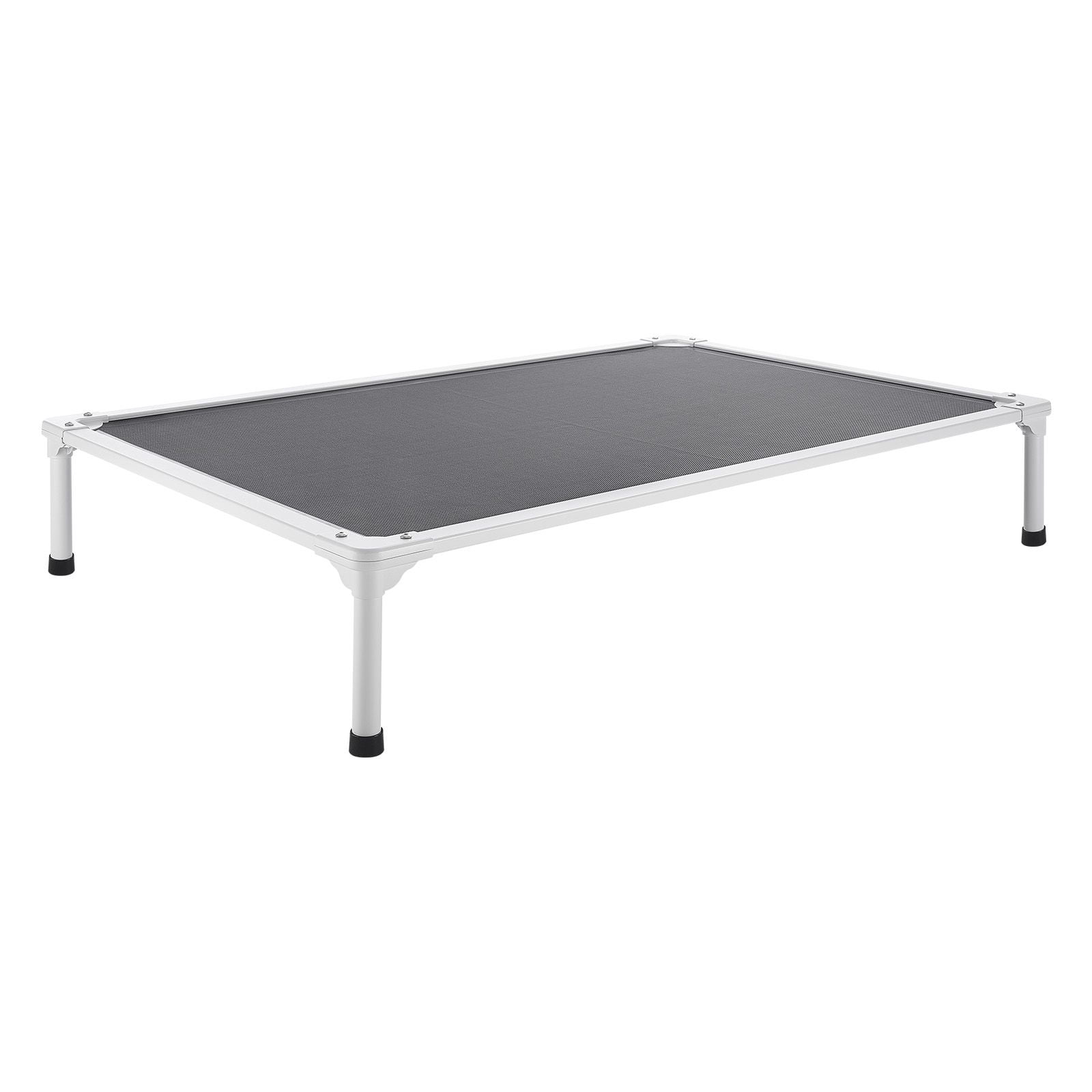 Raised dog bed XL, lifting bed with aluminium frame, breathable mesh, indoor and outdoor dual-use, grey